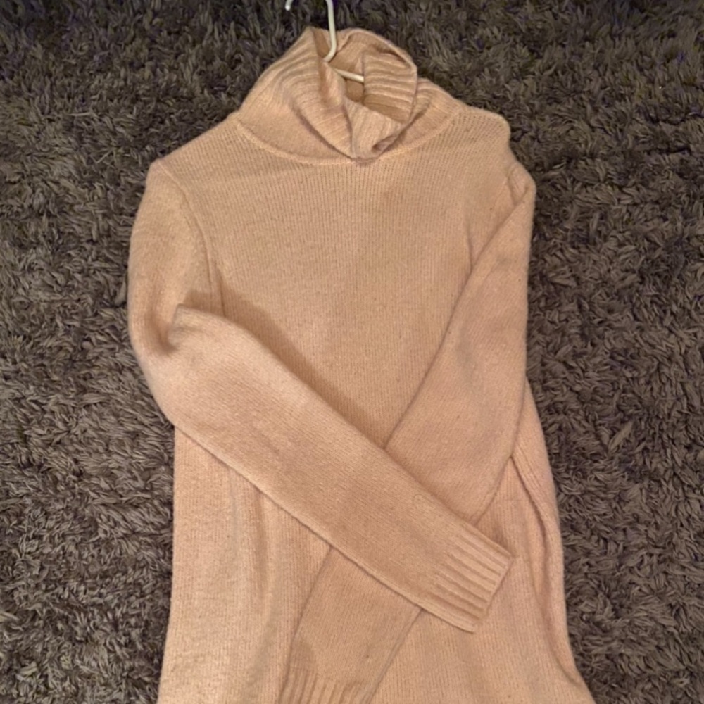 Forever 21 turtle neck baby pink dress knit dress